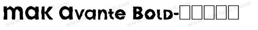 MAK Avante Bold字体转换